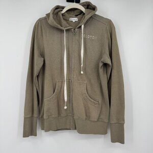 Peloton Ultimate Zip Up Hoodie Washed Olive Green Women’s medium